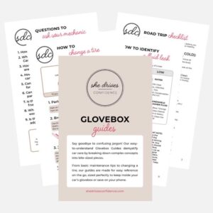 Glovebox Guides by She Drives Confidence | Car Care Made Simple